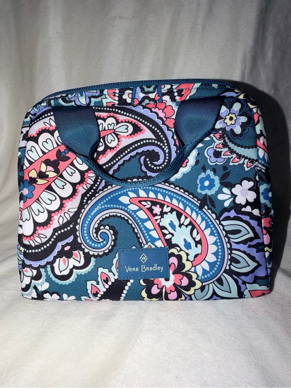 NWOT Vera Bradley Teal Paisley Lunch Bag